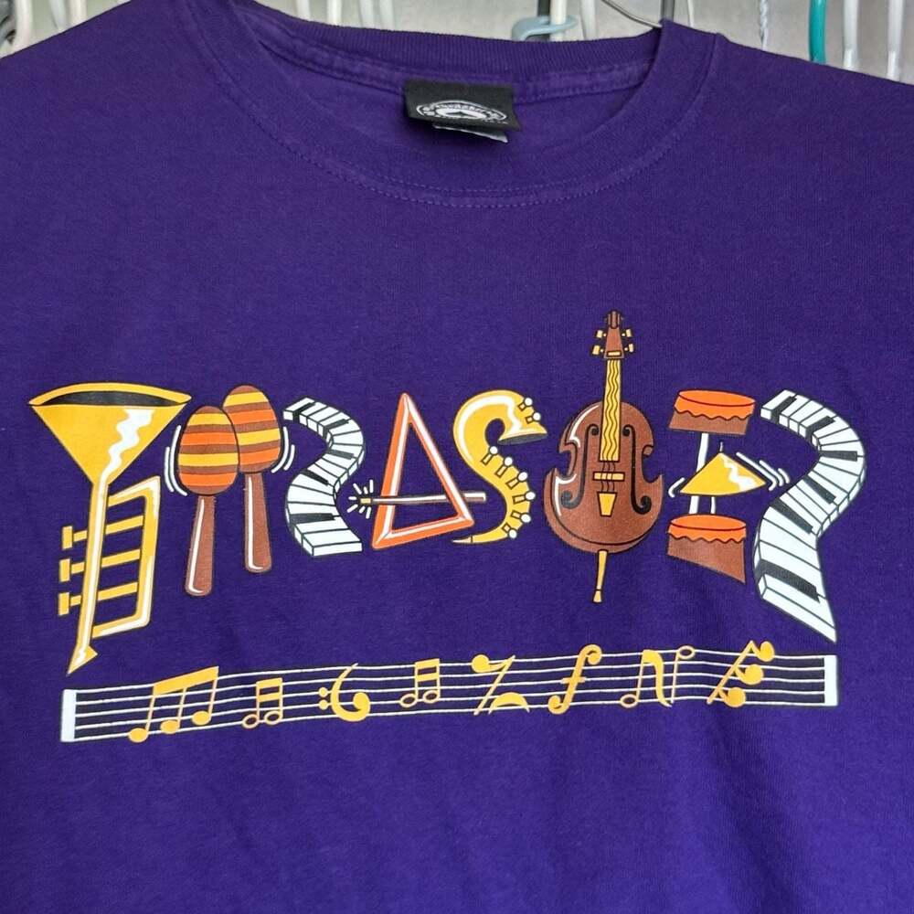Thrasher Magazine Fillmore Logo Graphic T-Shirt Purple - Picture 2 of 3